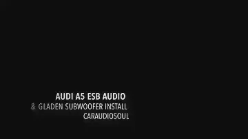 ESB AUDIO ORJINAL AUDI A5 KIT & DSP MOSCONI AMFI GLADEN WOOFER INSTALL CARAUDIOSOUL