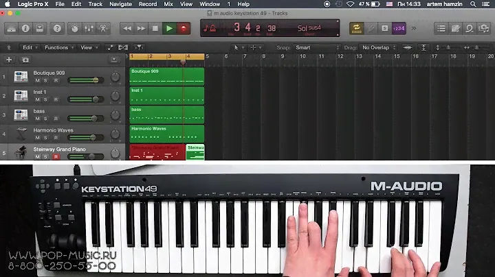 M AUDIO KEYSTATION 49 II + M AUDIO KEYSTATION 61 II - самые популярные доступные MIDI клавиатуры