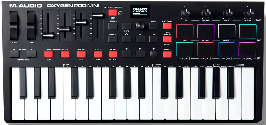 MIDI-контроллер M-AUDIO OXYGEN PRO MINI