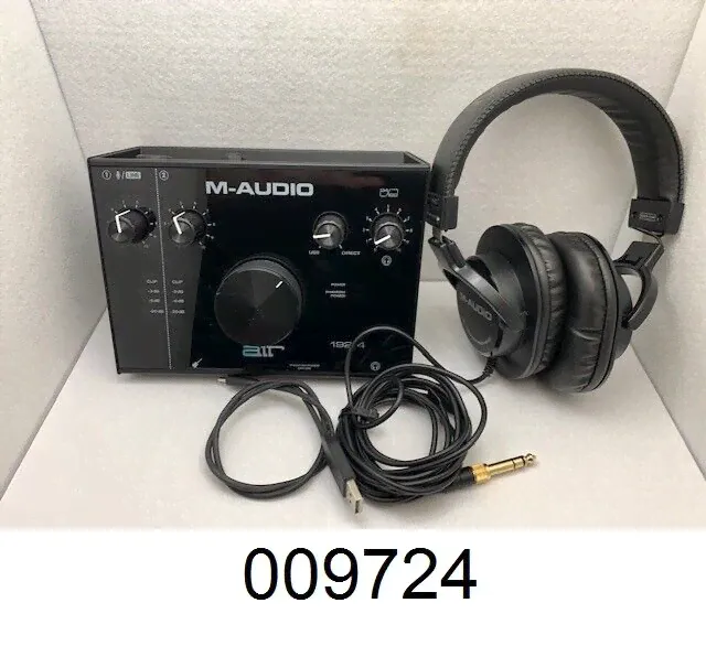 M-Audio AIR 192|4 USB Audio Interface & M-Audio HDH40 Headphones-0